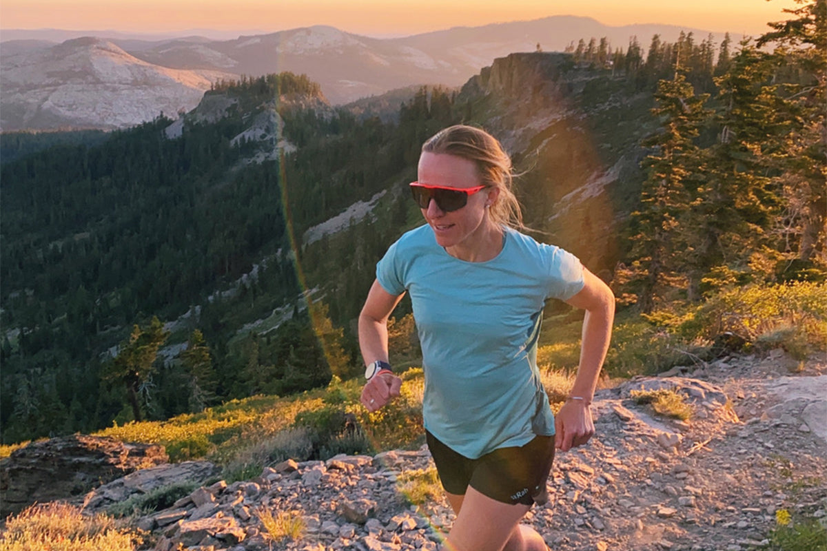 Ultrarunner Sarah Keyes running